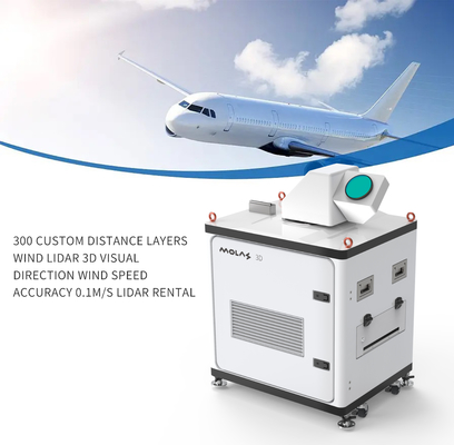 300 لایه فاصله سفارشی Wind Lidars 3D Visual Direction دقت 0.1m/S اجاره