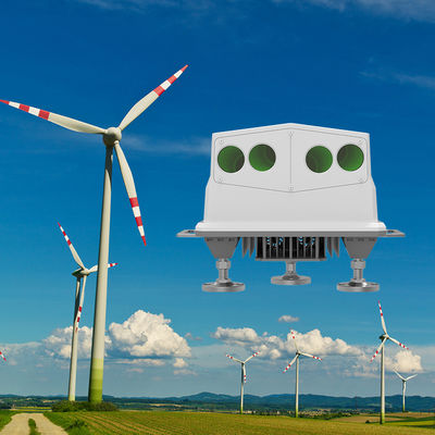 NL750 محدوده لیدر مزارع بادی 50m-750m و محدوده جهت بادی -180°-180° برای انرژی های تجدید پذیر